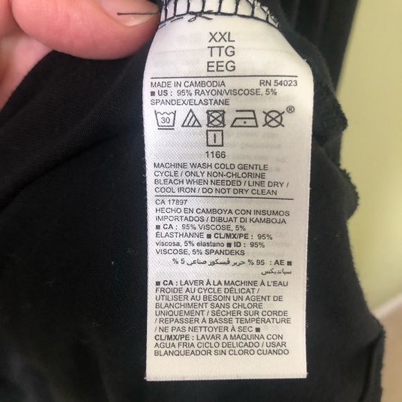 Old Navy Black Longsleeve Drape Nursing Top - Picture 3 of 6